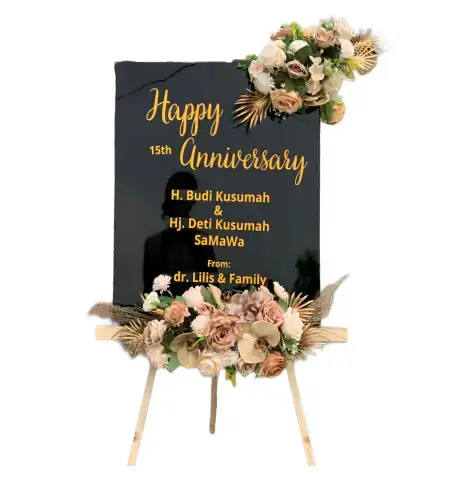 Papan Bunga Akrilik Hotel Wedding Bogor