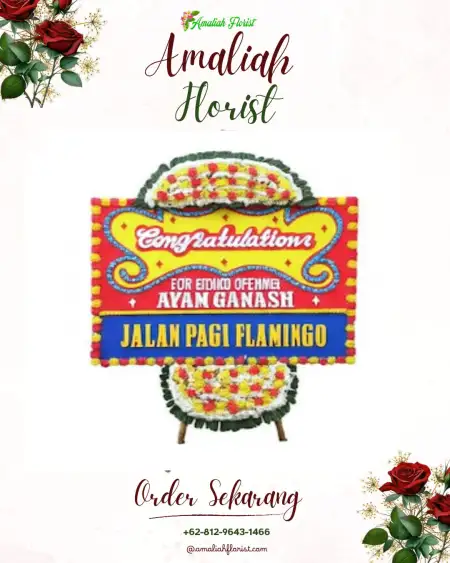 Sewa Papan Bunga Hotel Wedding Bogor
